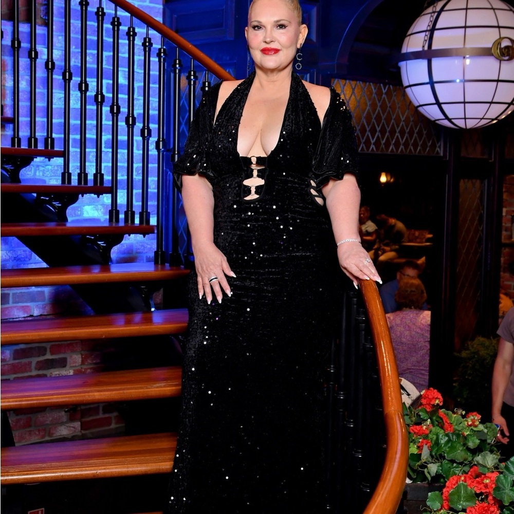 Fashion Nova Black Sequin Maxi Dress